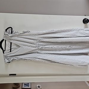 Gap L summer dress white textured
